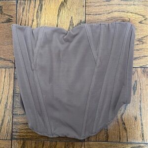 White Fox - Brown Corset Top